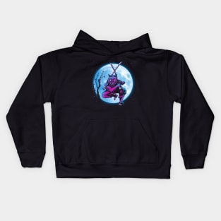 Inosuke under the moon Kids Hoodie